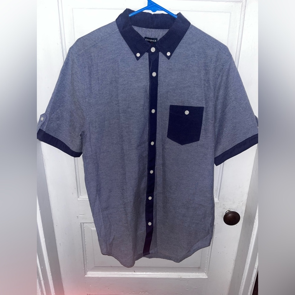 Goodale Casual Blue Shirt with Dark Accents